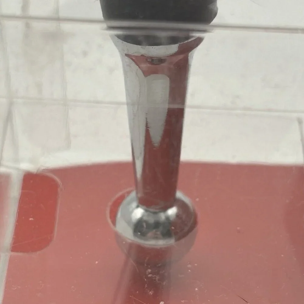 Pier 1 Imports Art Glass Penguin Wine Bottle Stopper Christmas Holiday Santa Hat